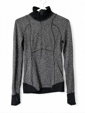 Lululemon Runderful 1/2 Zip Pullover Black Sz small